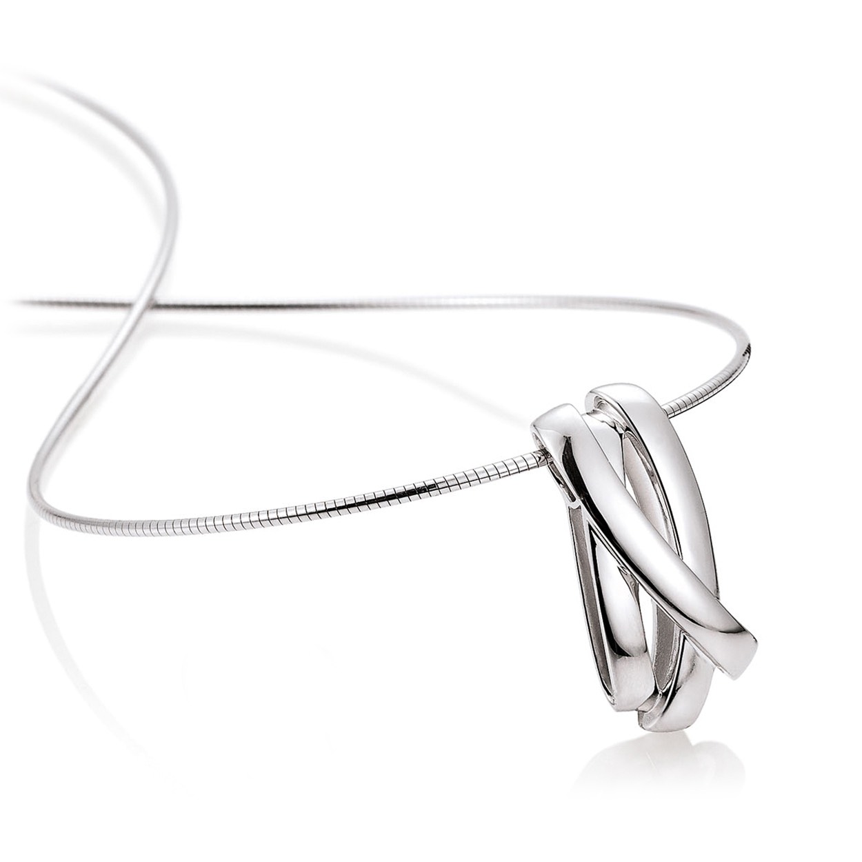 Zilver rhodium hanger hanger is exclusief collier