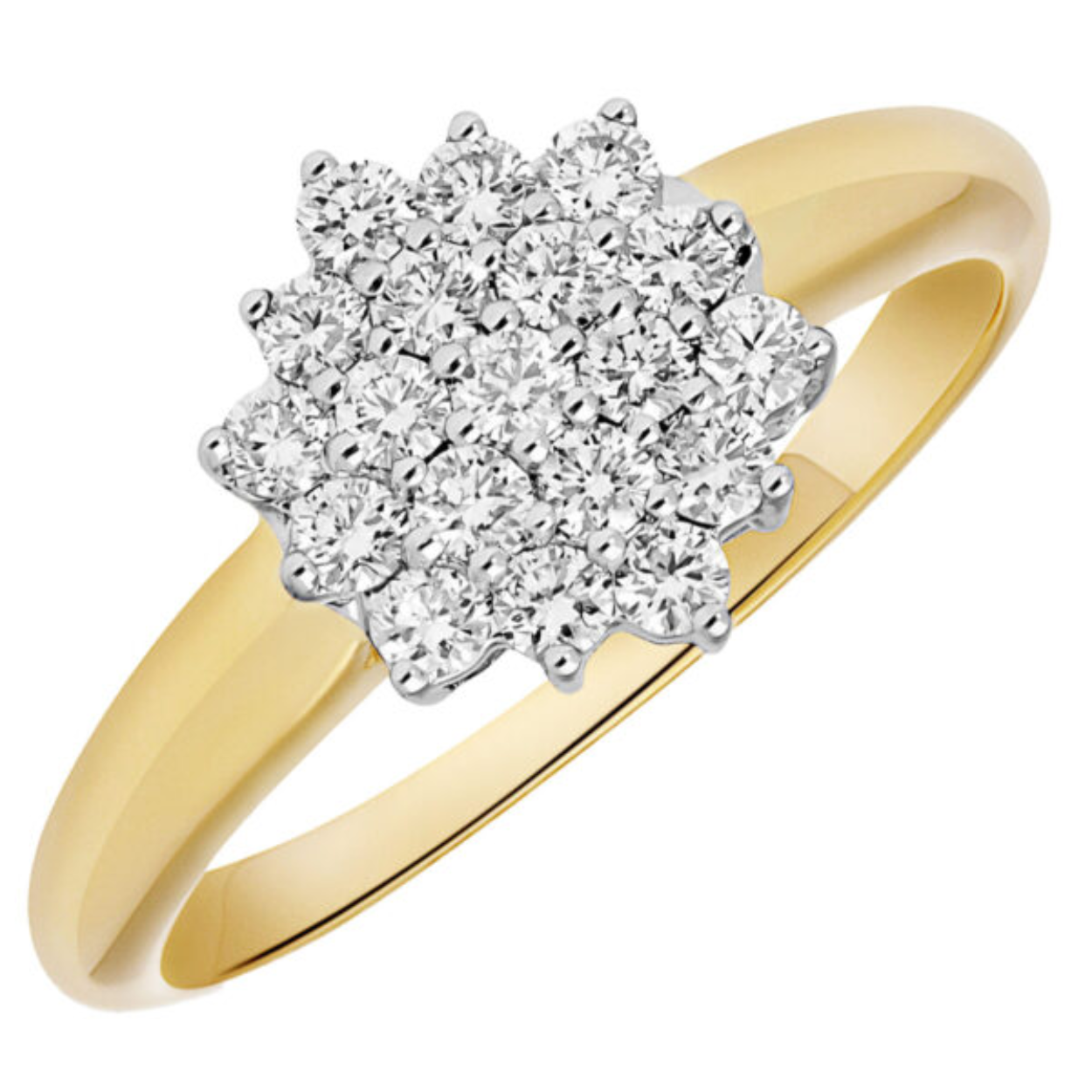 Rozetring Bolle Band
Rozet 19-0.05ct H SI mt18