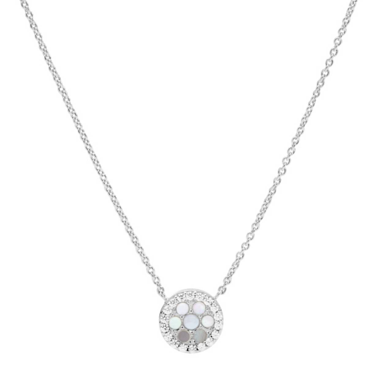 Zilveren KETTING uit de Fossil collectie. De ketting GLITZ sluit door middel van een karabijnsluiting. De ketting is voorzien van een RONDE HANGER welke is  afgewerkt met PARELMOER. Combineer de ketting met andere sieraden uit de Fossil collectie of style jouw outfit af met een leuk Fossil horloge.

• Zilveren ketting met trendy hanger 
• De ketting sluit door middel van een stevige karabijnsluiting
• Wordt geleverd in FOSSIL geschenkverpakking

Het trendy merk Fossil uit Amerika is sinds 1984 op de markt met een uitgebreide sieraden- en horlogecollectie. De sieraden van Fossil kenmerken zich door de vintage uitstraling en trendy stijl. De populaire sieraden zijn fashionable en trendy. De collectie bestaat voor dames bestaat uit elegante kettingen, armbanden, oorsieraden en ringen. De herencollectie kenmerkt zich door stoere armbanden in staal en leder, gave colliers en stoere ringen.