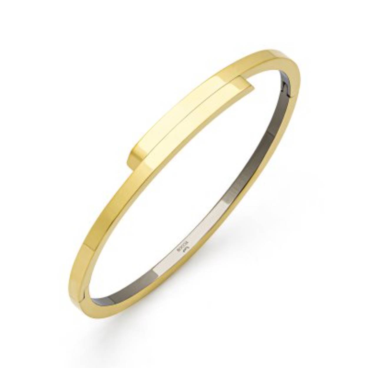 Titanium Boccia armband, verguld langs elkaar