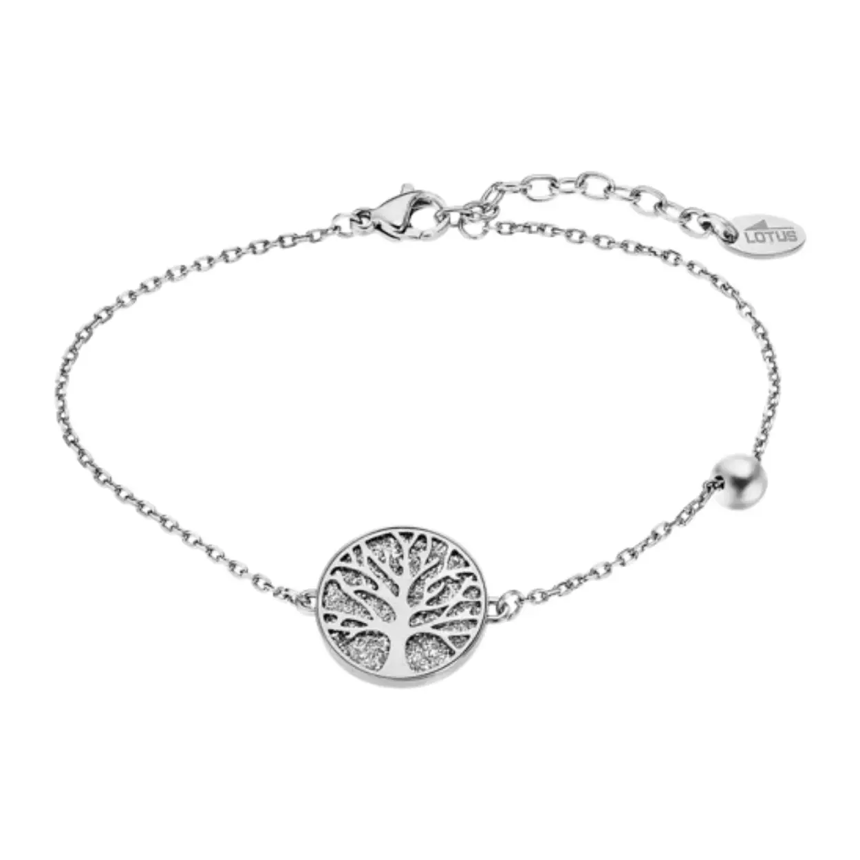 Deze prachtige armband van Lotus Style is voorzien van een levensboom symbool, wat staat voor groei en kracht. De armband is gemaakt van hoogwaardig edelstaal en is verstelbaar, waardoor hij geschikt is voor verschillende polsmaten. Draag deze armband als een subtiel en betekenisvol sieraad, perfect voor elke gelegenheid. Maak je look compleet met deze tijdloze armband van Lotus Style!
