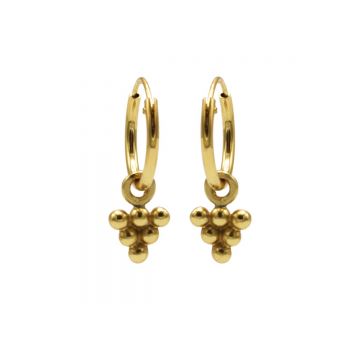Hoops Symbols 6 Dots Triangle Goldplated
