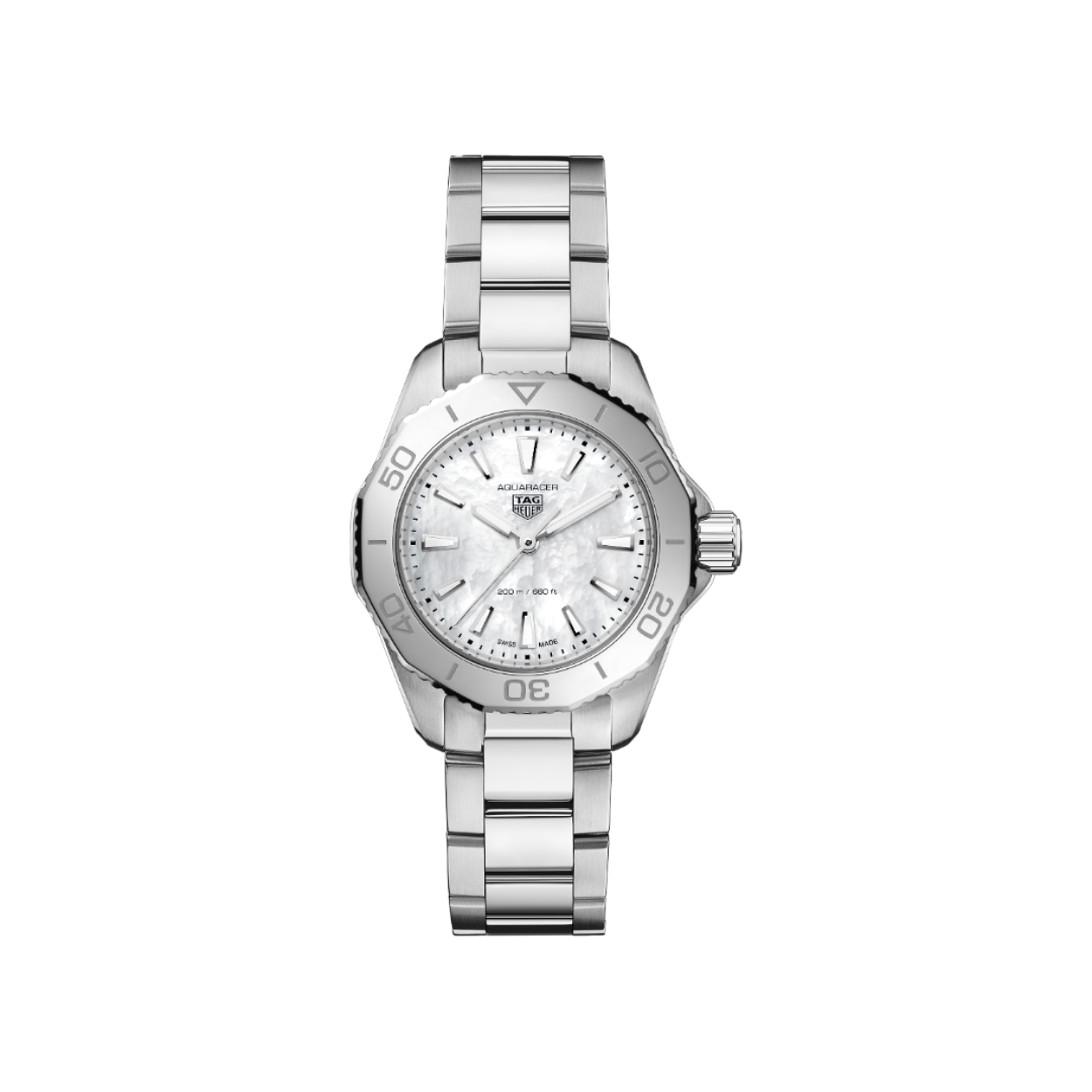 Dit TAG Heuer horloge behoort tot de Aquaracer collectie.
 
Referentienummer: WBP1418.BA0622

Deze TAG Heuer Aquaracer is gebouwd voor zware prestaties en een uitzonderlijke stijl en is een veelzijdig horloge dat overal mee naartoe kan en alles kan. Dankzij de dramatische nieuwe wijzerplaat en superieure ergonomie is het een stimulans om tot het uiterste te gaan.

De TAG Heuer Aquaracer Professional 200 is voorzien van een quartz uurwerk en de kast is gemaakt van edelstaal. Het horloge heeft een diameter van 30 mm en is getest op een waterdichtheid van 20 ATM / 200 meter. De horlogeband is gemaakt van edelstaal
