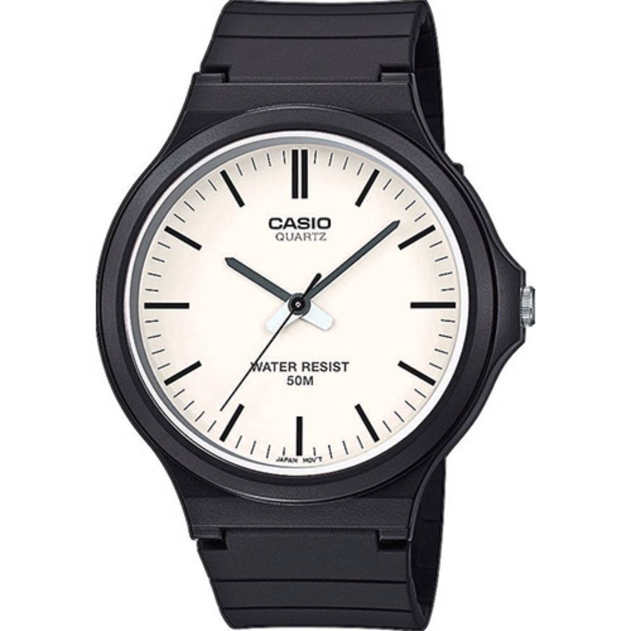 Zoekt u een eenvoudig en strak horloge? Zoek dan niet verder! Casio biedt het perfecte horloge voor u. Dit analoge model heeft een waterbestendigheid van 5 bar, waardoor het ideaal is voor dagelijks gebruik en een stijlvolle uitstraling.