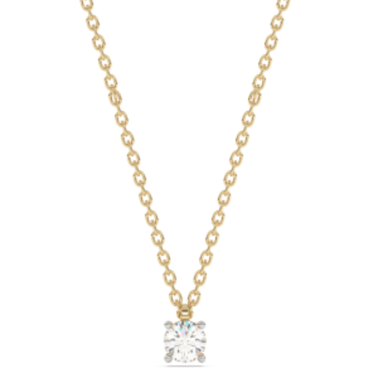 BICOLOR COLLIER MET DIAMANT
