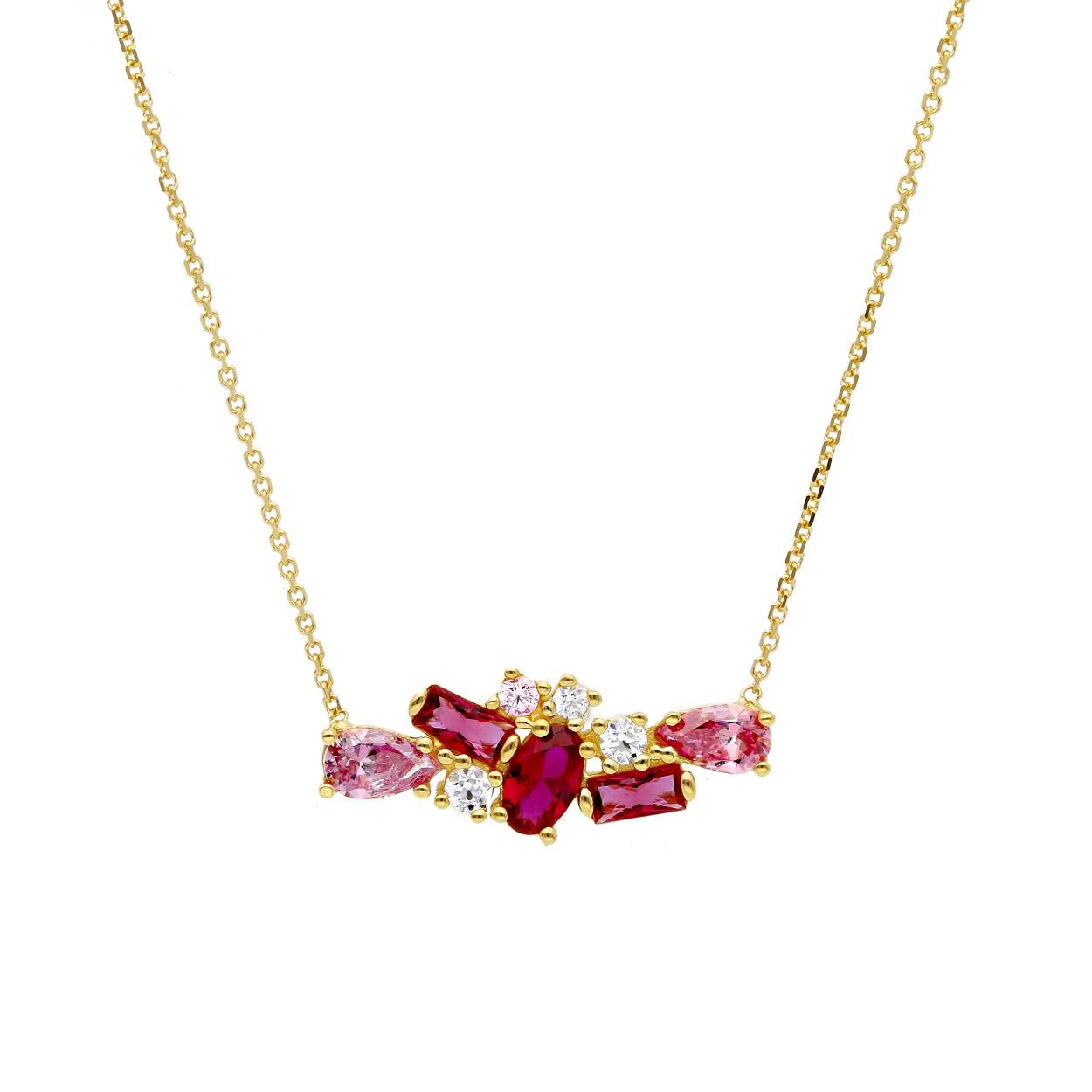 Ketting geel goud 18kt met motief