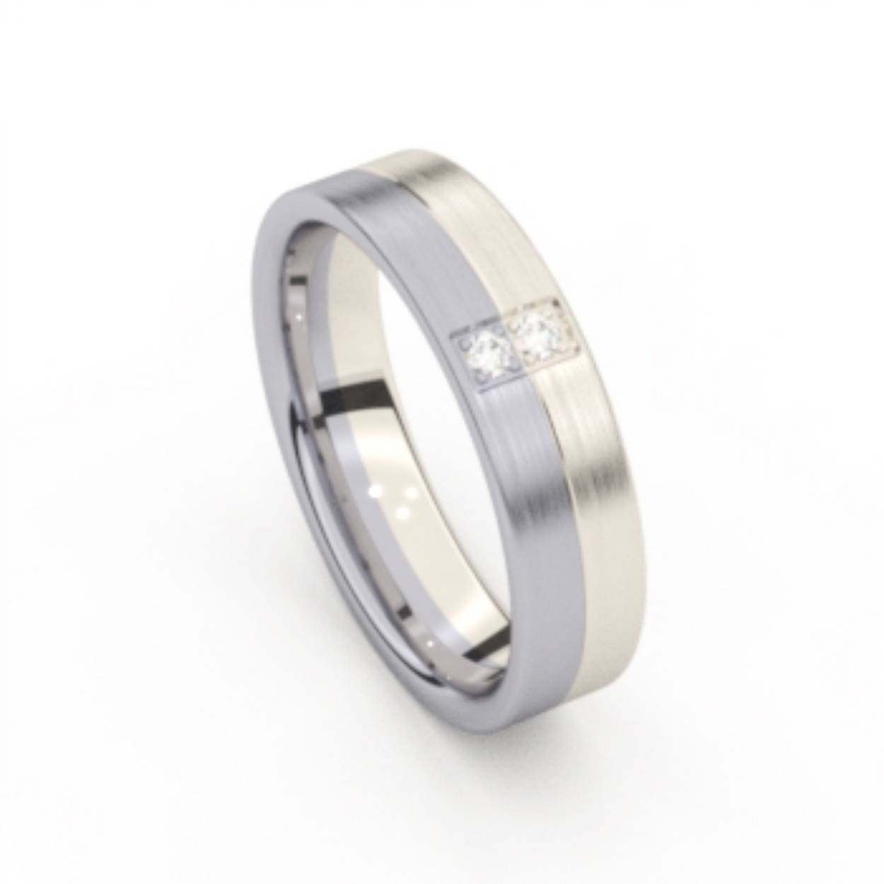 Relatiering 18K Naturel witgoud, Palladium