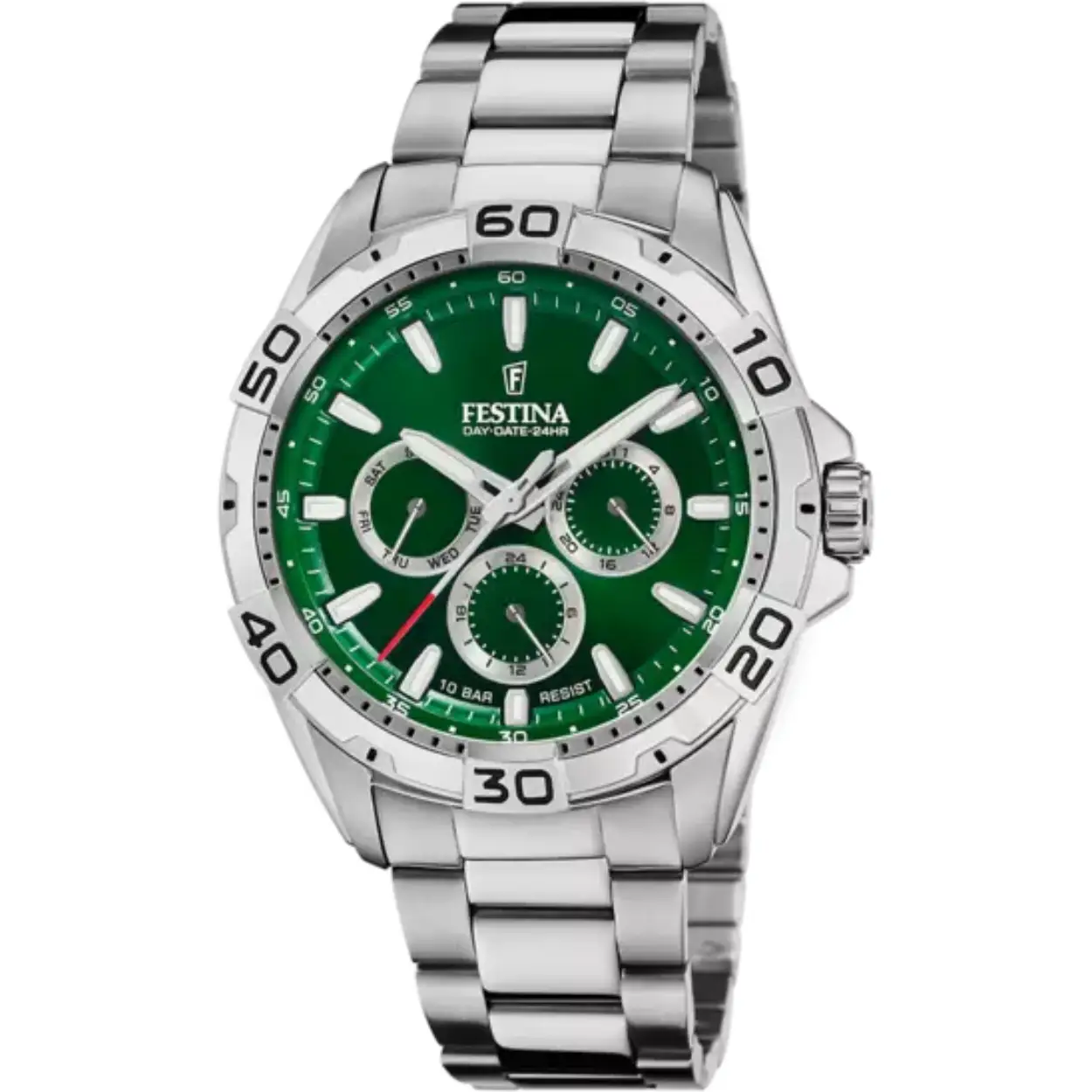 Festina heren horloge F20623/3 met een 316l roestvrij staal kast en een mineraal glas met een 316l roestvrij staal band/armband.

Festina horloges zijn de perfecte mix van elegantie en functionaliteit.Festina biedt een herkenbaar design, constante technologische evoluties en en een perfecte prijs/kwaliteit garantie.