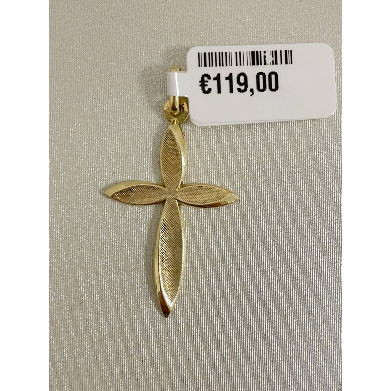 VINTAGE geelgouden hanger / kruis