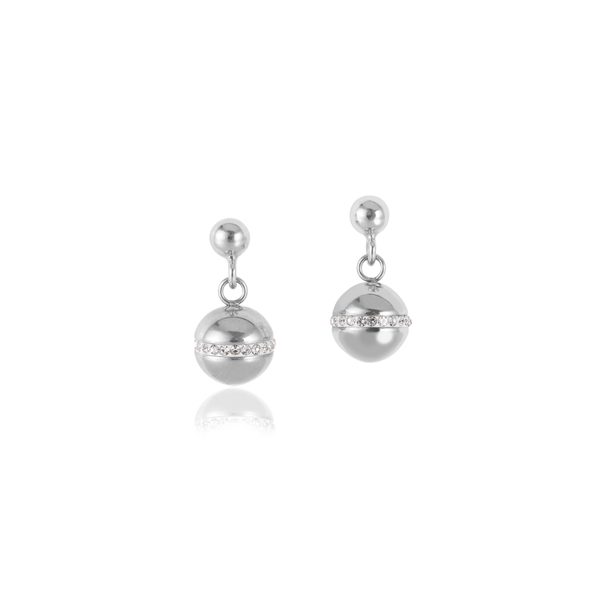 Oorstekers van het merk Coeur de Lion. Dit sieraad bevat de kleur zilver en kristal