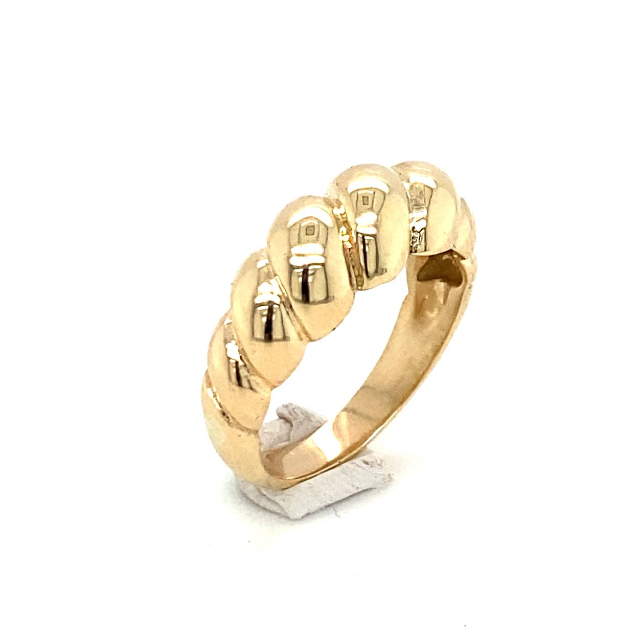 geelgouden croissant ring
