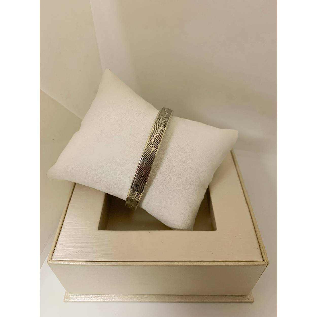 VINTAGE zilveren bangle armband - motief