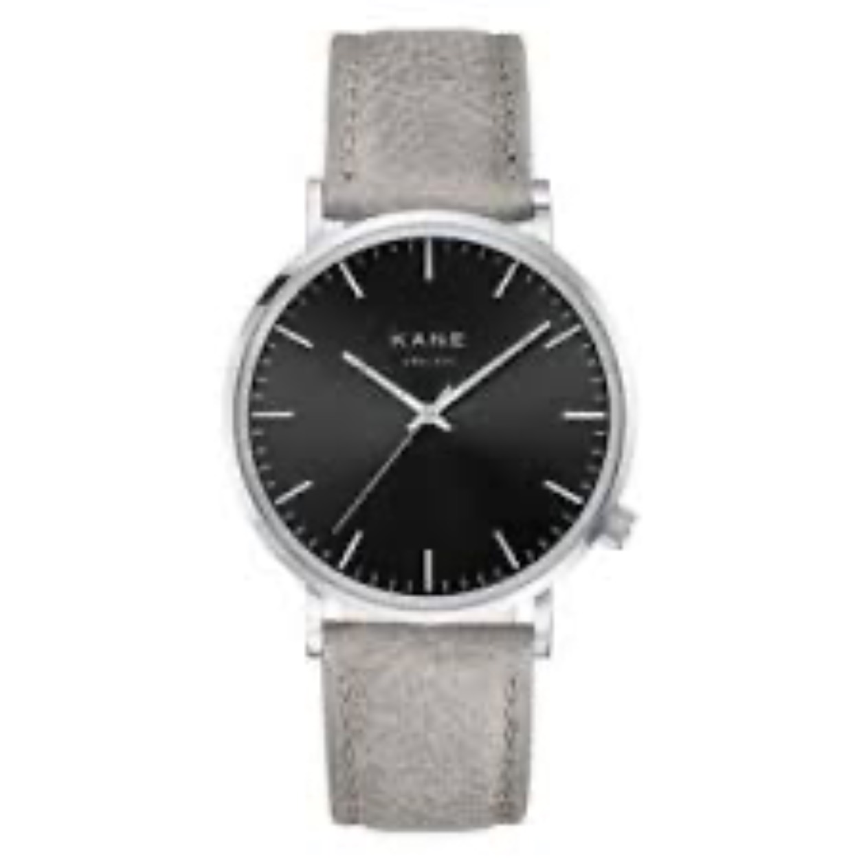 heren horloge grijze leren band