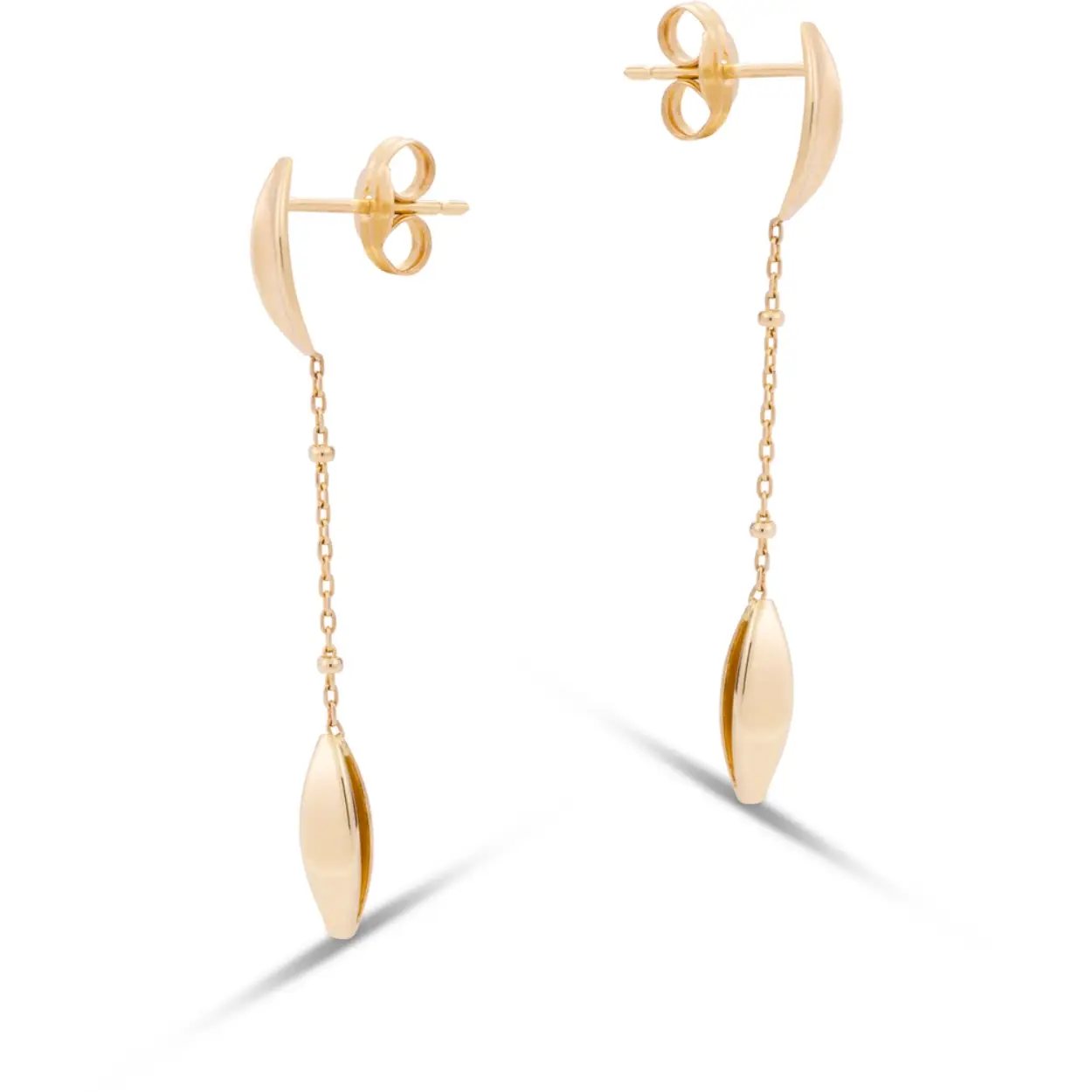 Monzario 14krt geelgouden oorhangers