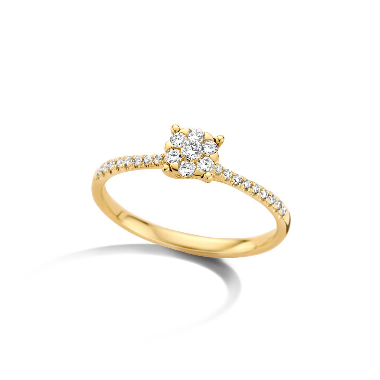 Ring wit goud 18kt met diamanten