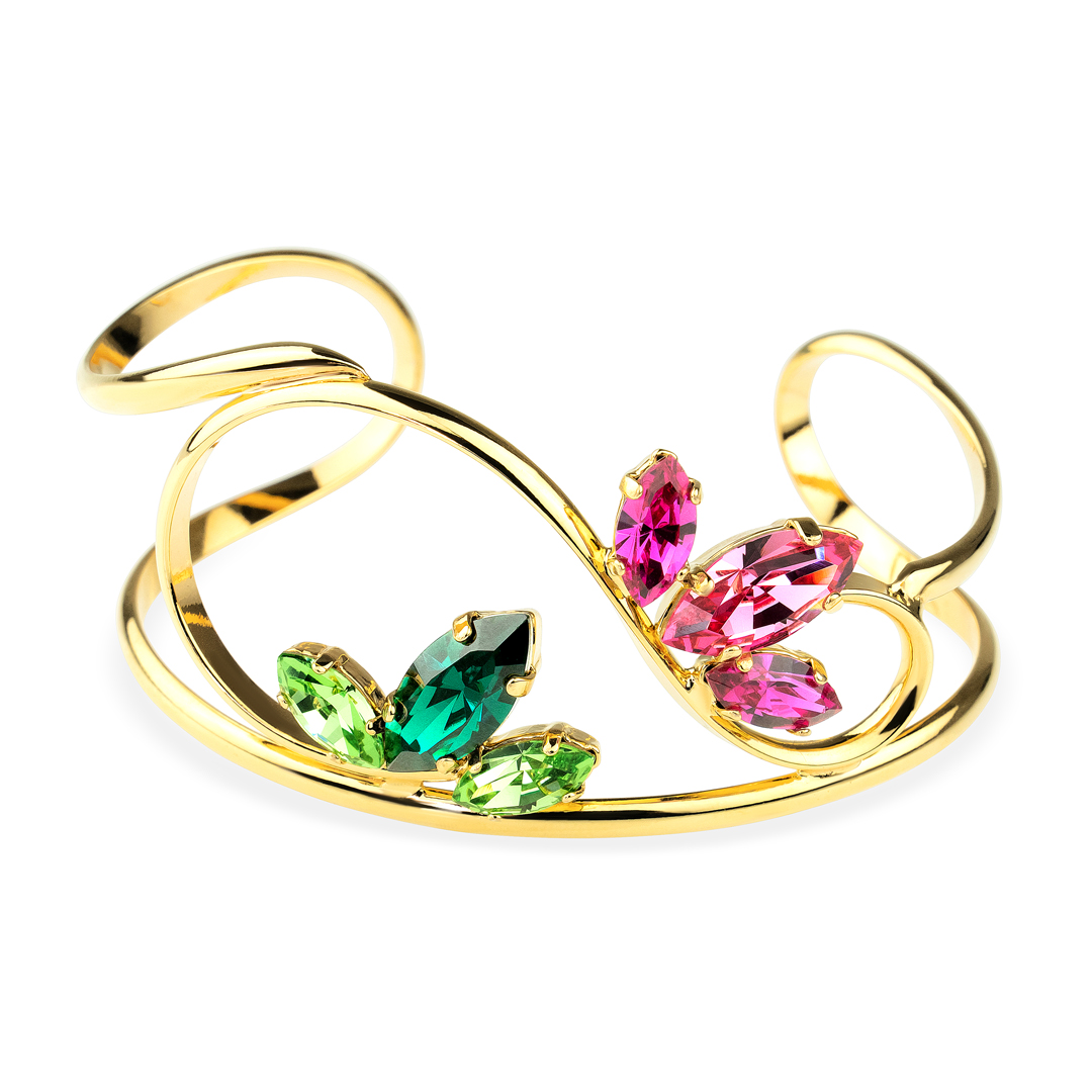 De sieraden van Andrea Marazzini worden ontworpen en handgemaakt in Italië. Dit sieraad is gemaakt van goud verguld metaal in combinatie met kristal van hoge kwaliteit. Het materiaal is hypoallergeen en nikkelvrij. Ieder Andrea Marazzini sieraad is uniek en een schoonheid voor het oog. 

Sieraad type: Armband

Collectie: Jardin Enchante
Steenkleur: Fucsia/ Peridot 83
Steengrootte: CNV