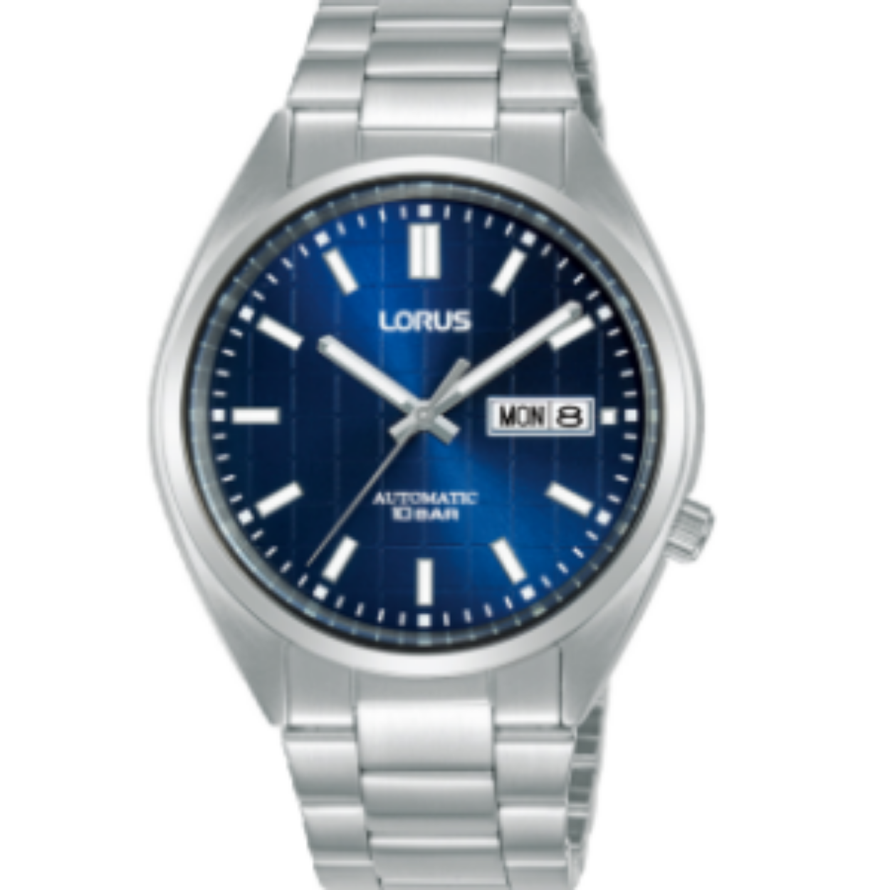 Dit automatisch Lorus horloge heeft een roestvrijstalen kast met een diameter van 41mm en is voorzien van een metalen band. In de kast bevindt zich een kwaliteitsuurwerk en is afgewerkt met Hardlex Crystalglas.

Het horloge is 10ATM. Dit betekent dat het horloge geschikt is voor zwemmen.