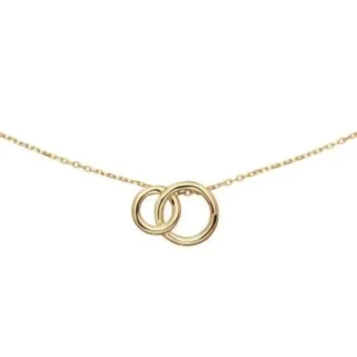 De Giro Doppio Necklace JKN25.408 van Jackie is gemaakt van 14 karaat echt goud. De twee in elkaar gedraaide gladde cirkels symboliseren verbondenheid. De ketting is prachtig alleen te dragen, maar ook heel mooi te combineren met andere kettingen van Jackie. Maak je look compleet met de oorbellen en armbanden van Jackie Gold.
