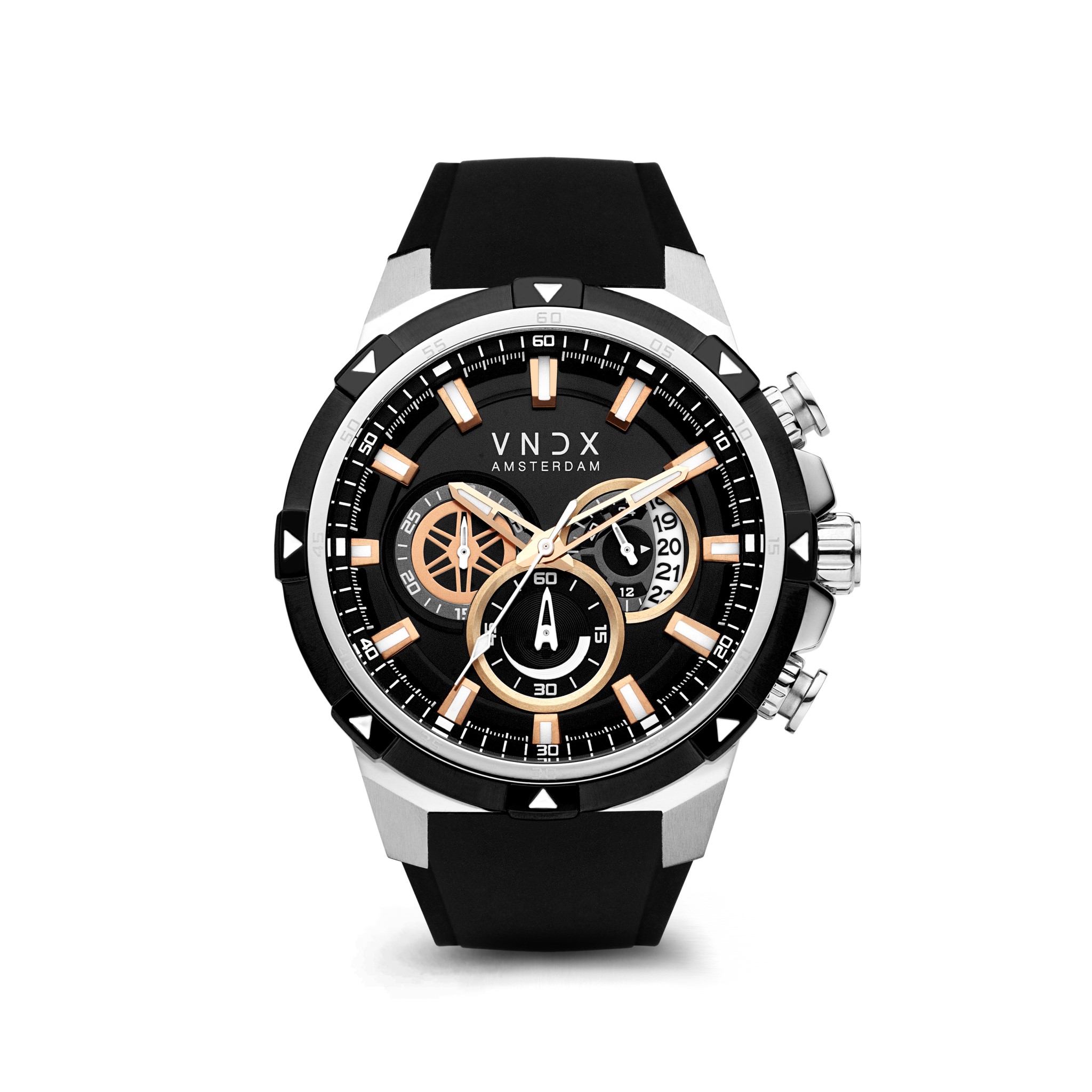 Niets is onmogelijk met dit horloge. Verover plaatsen als Marco Polo en harten zoals Casanova. Welk avontuur zoek je? Niemand zal je tegenhouden. De diepblauwe wijzerplaat en band zijn gemaakt voor koningen. De kast is deels gemaakt van roségoud wat deze Big Brother een bijzonder rijke uitstraling geeft. Nooit te laat om uw dromen na te jagen!