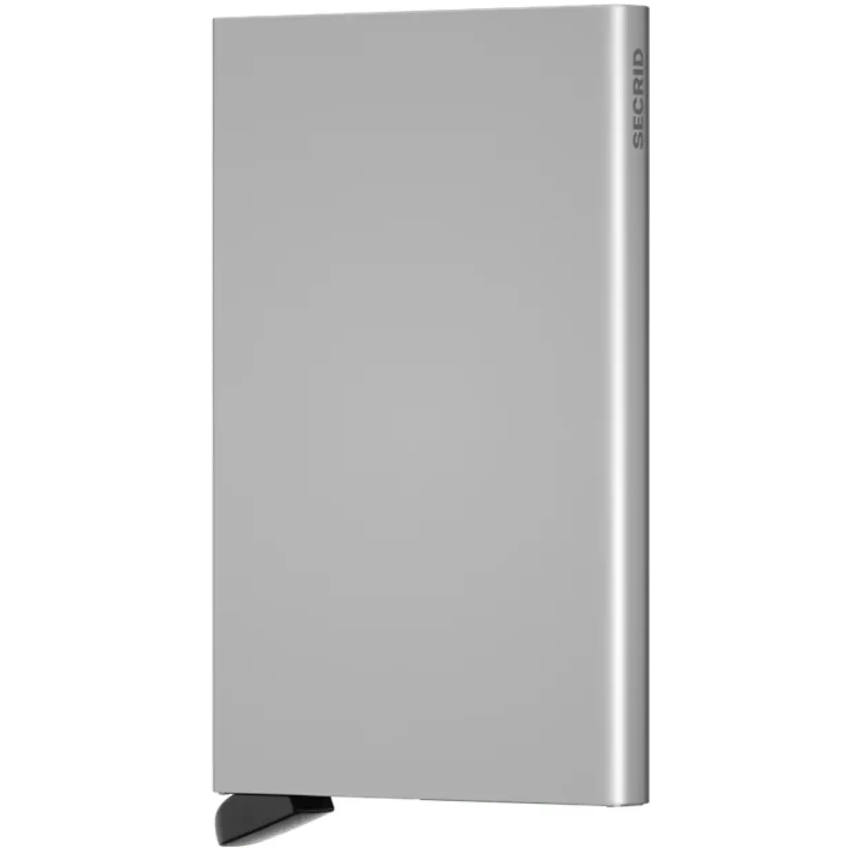 De Cardprotector is het hart van de collectie en onze meest minimalistische wallet. Het gepatenteerde mechanisme geeft met één simpele beweging toegang tot je kaarten: klaar voor gebruik. De aluminium behuizing beschermt de kaarten tegen buigen, breken en ongewenste draadloze communicatie.

Ruimte voor
4 verdikte of 6 platte kaarten