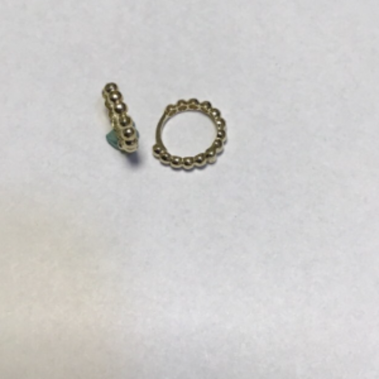 Klapcreool bolletjes goud 14 mm, 2,5 mm.