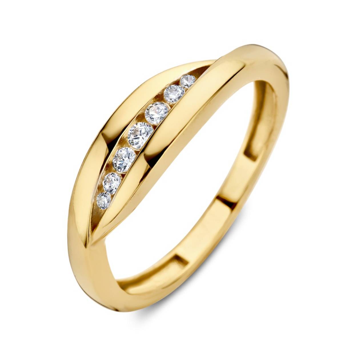 Dit is een ring van Excellent Jewelry in de kleur geelgoud
