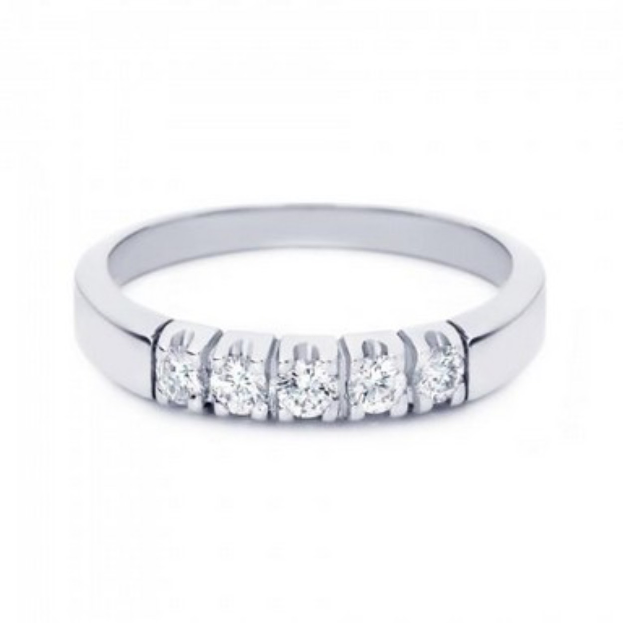 R&C Ring Witgoud maat 17