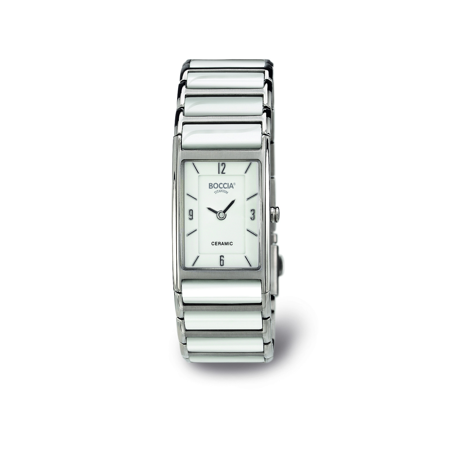 Titanium dames horloge met keramiek