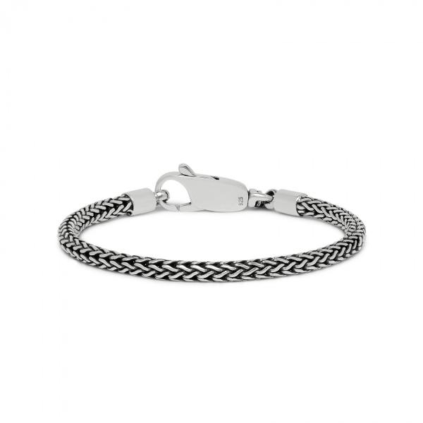 Massief zilveren armband van het model 354 op 19 cm