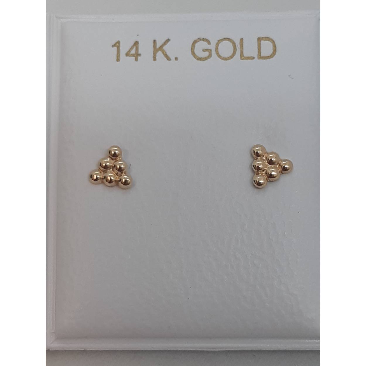 gouden oorknop 14kt
