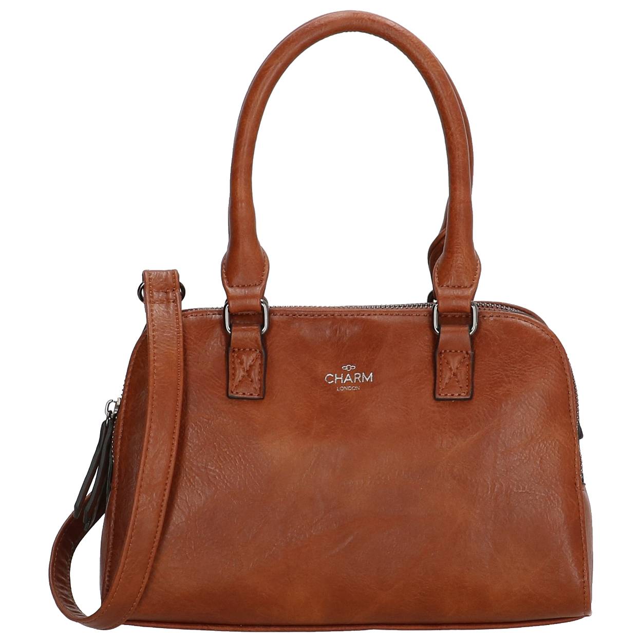 Deze prachtige Charm London Chelsea handtas is gemaakt van hoogwaardig cognac leer en heeft een tijdloos design met goudkleurige accenten. De tas heeft een ruim hoofdcompartiment, meerdere binnenvakken en een verstelbare schouderriem. Draag deze handtas over je schouder of crossbody voor een trendy en chique look.

Deze Charm London Chelsea handtas is een echte eyecatcher! Gemaakt van kwalitatief cognac leer met goudkleurige accenten. De tas heeft een ruim hoofdcompartiment en meerdere binnenvakken. Draag hem over je schouder of crossbody. Trendy en chique!