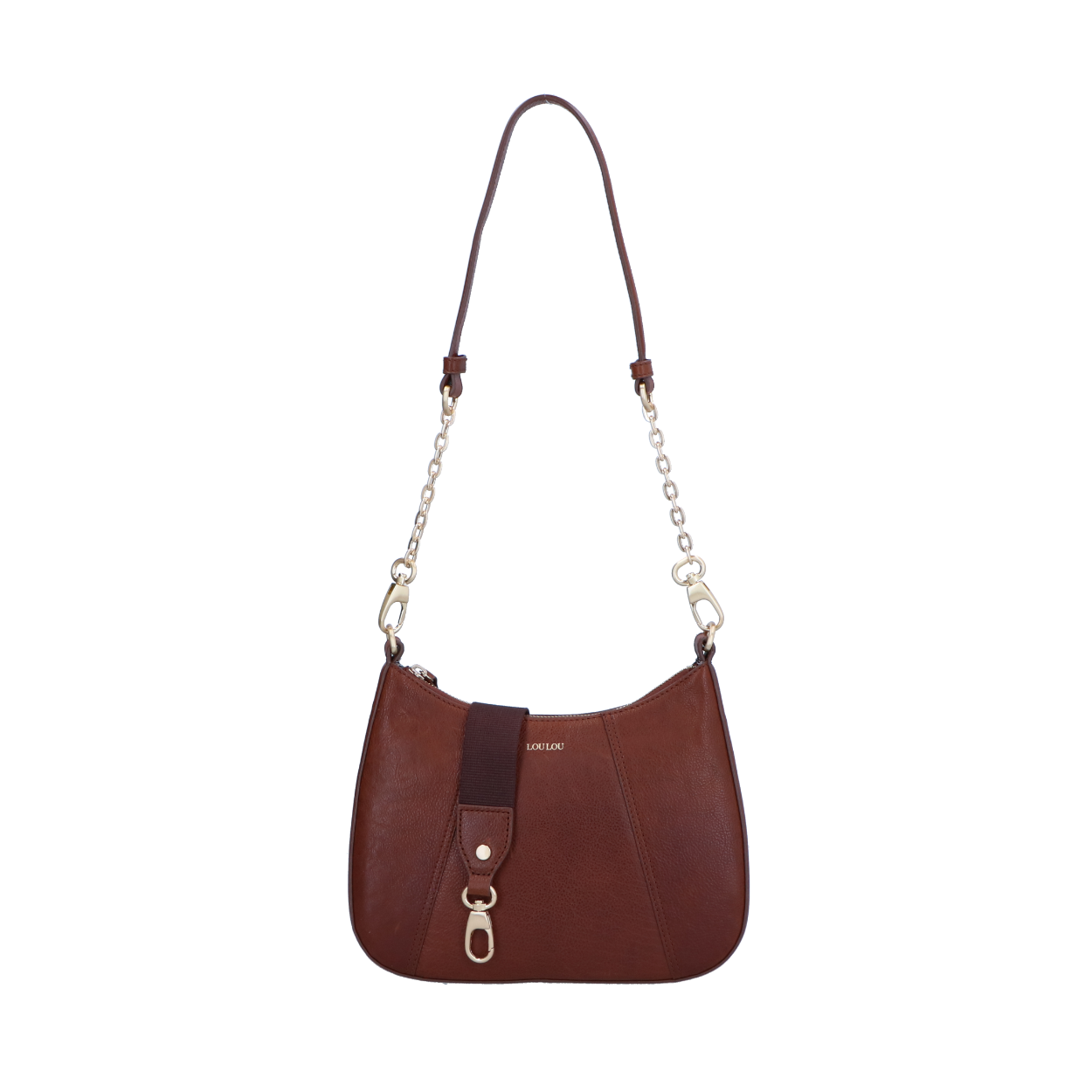 De 103bag van LouLou is een stijlvolle schoudertas met allure. Je kan de tas met een korte of lange (verstelbare) band kan dragen. Op de achterkant van de tas zit een fijn ritsvak voor wat je snel bij de hand zou willen hebben. In de tas vind je nog een ritsvak en een complete organiser met twee steekvakjes, een pennenhouder en 6 vakjes voor creditcards.