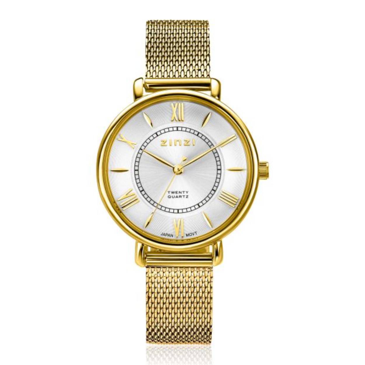 zinzi goudkleurig dames pols horloge