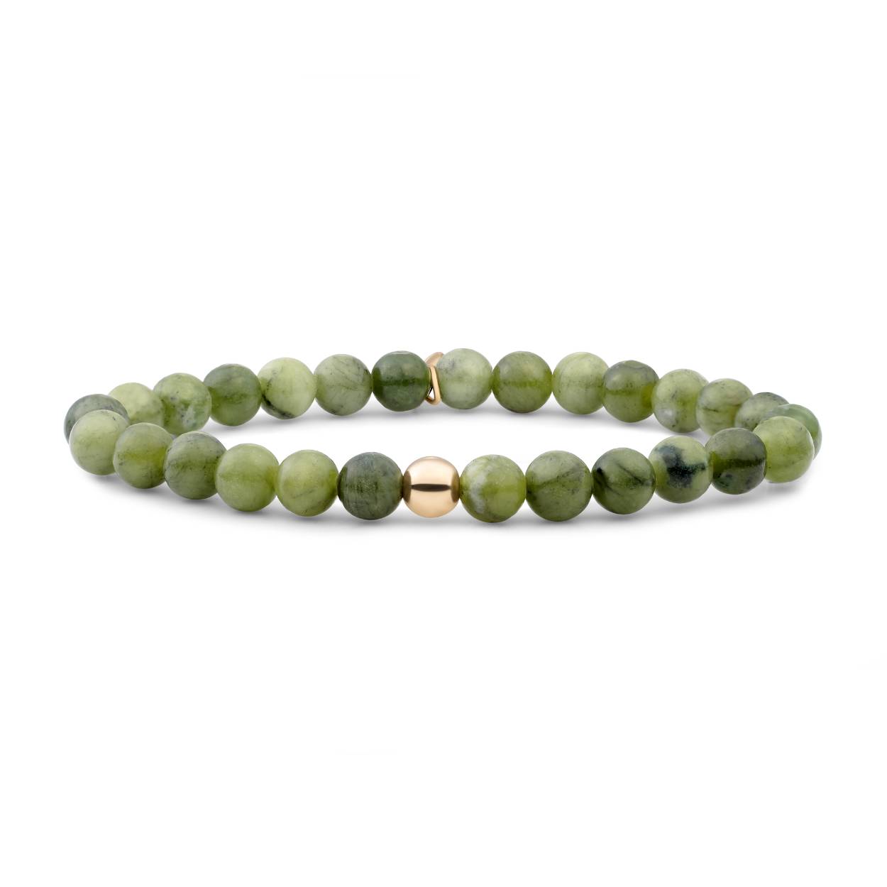 Sparkling Jewels armband Saturn Large Southern Jade gold plated