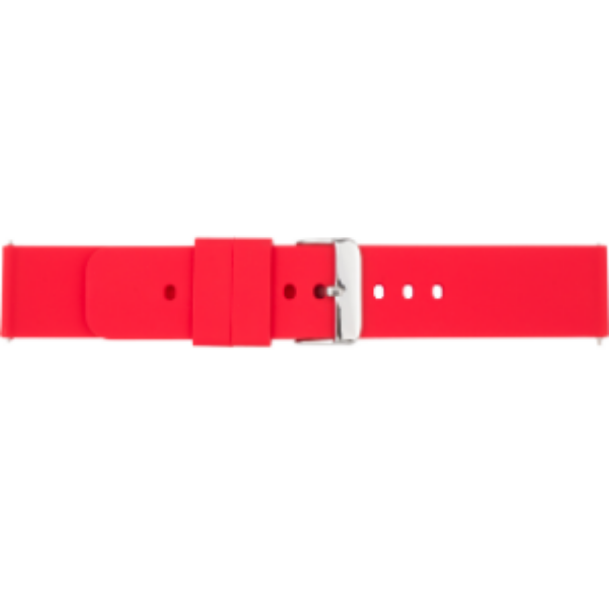 horlogeband 891 rood silicone met quick release sluiting 20mm