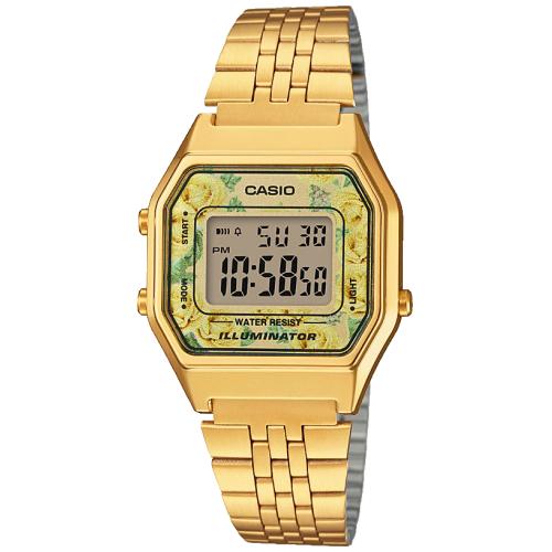 Dit horloge van Casio komt uit de collectie: Vintage ICONIC. Dit horloge heeft de volgende functies: LED lampje, Dagalarm, Automatische kalender, 12/24-uurs tijdweergave, Stopwatchfunctie - 1/100 sec. - 1 uur