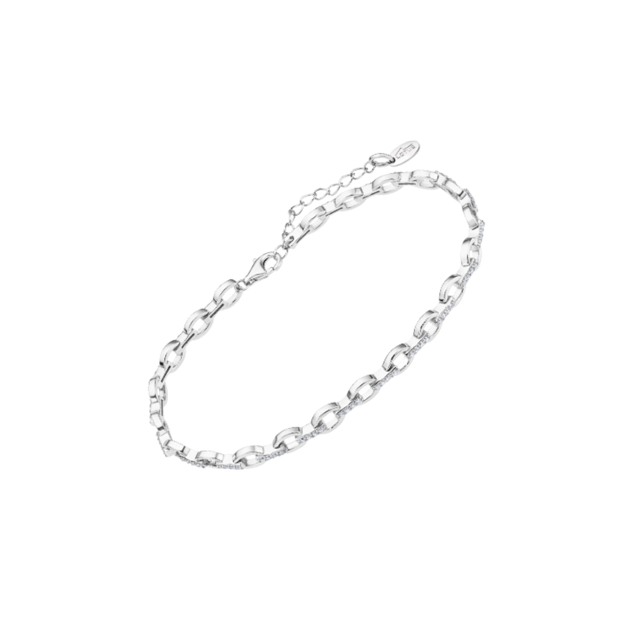 Zilveren armband met zirconium