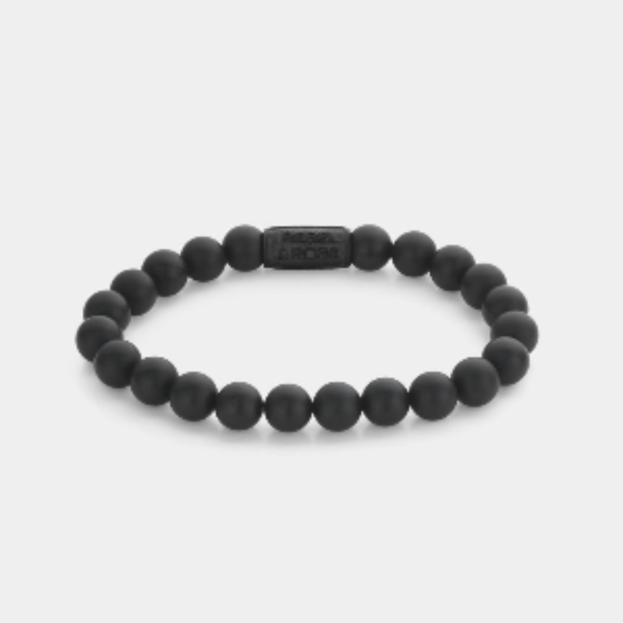 Deze armband is van het merk Rebel & Rose. Het is een edelstenen bead armband, handgemaakt van 8 mm natuurstenen kralen met een stalen zwarte sluiting. 