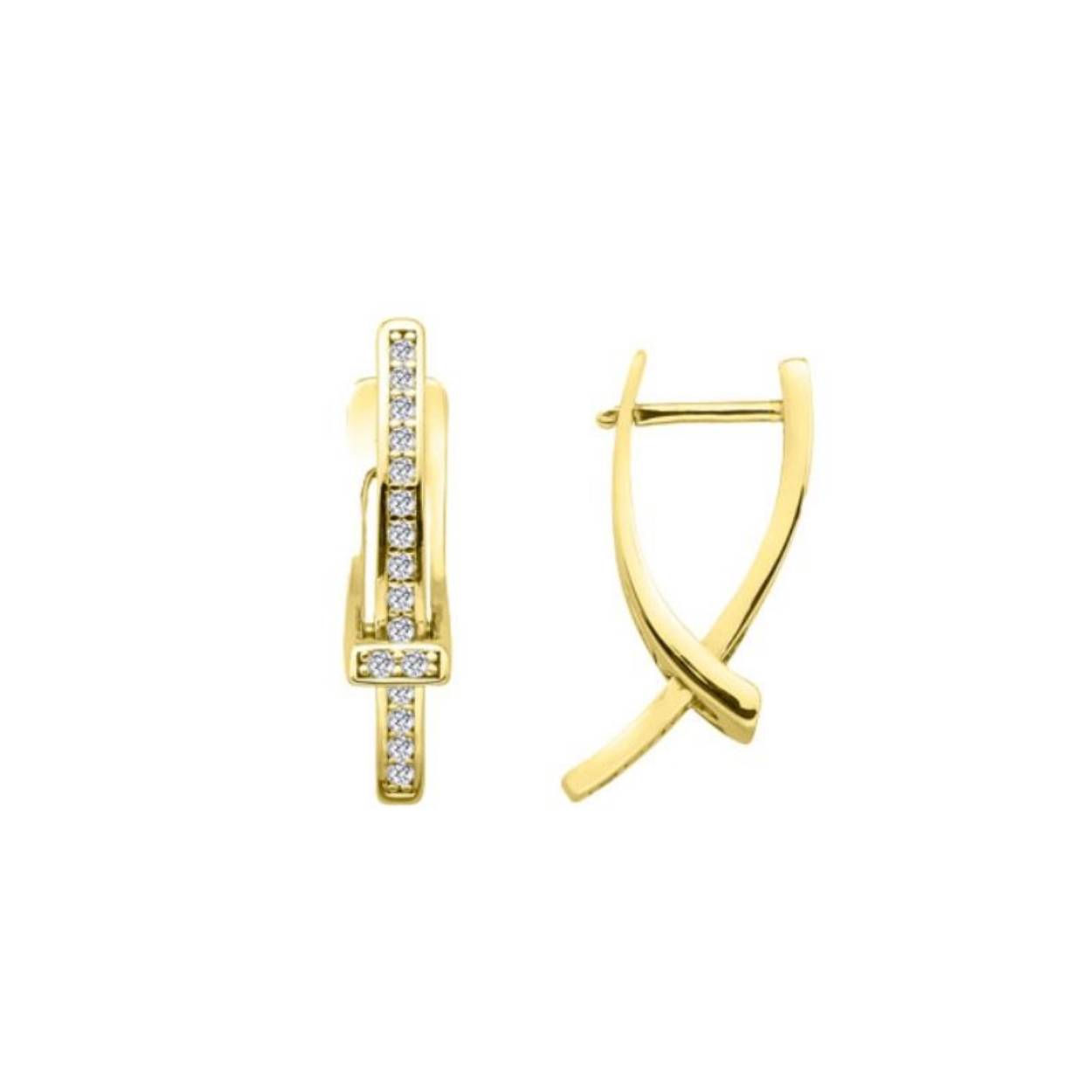 MY iMenso Creoli creol "Cintura CZ 21mm" 925 1Mgold-ptd)