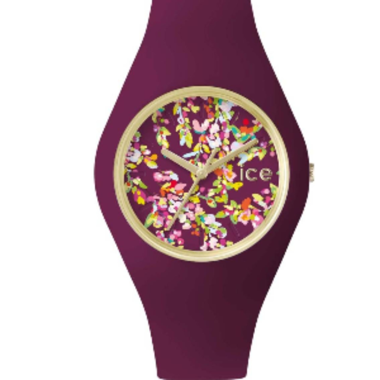Ice-Watch Ice-flower exclusieve paarse siliconen band horloge