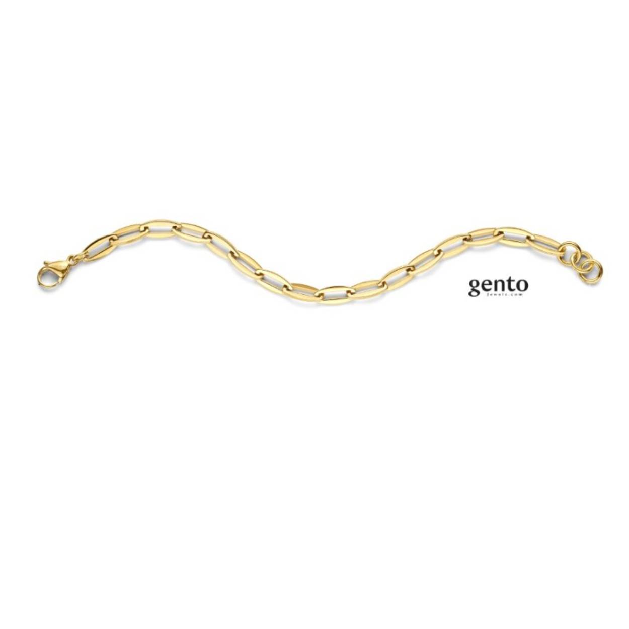Armband staal gold gento jewels