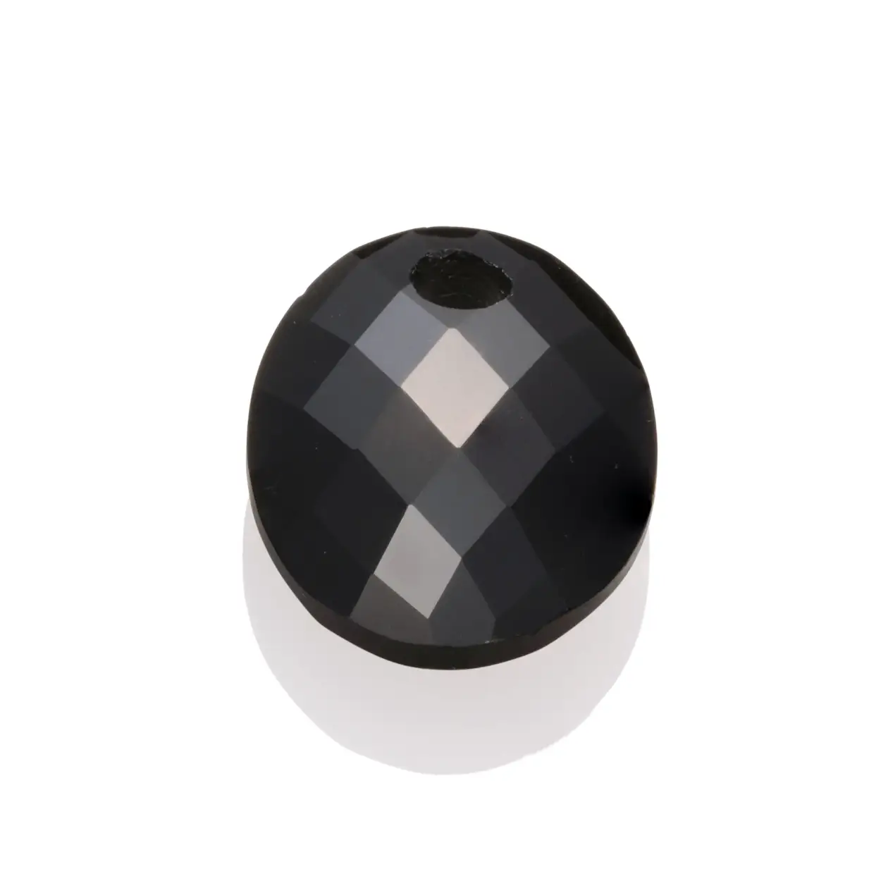 Sparkling pendant hanger gemstone - medium - oval - onyx