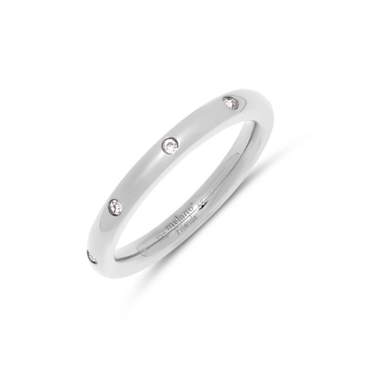 De Friends Nori CZ ring is een prachtige stapelbare ring De Melano Friends Nori CZ ring is een schitterende ring, afgewerkt met CZ steentjes en is verkrijgbaar in de volgende maten 48-50-52-54-56-58-60-62-64.