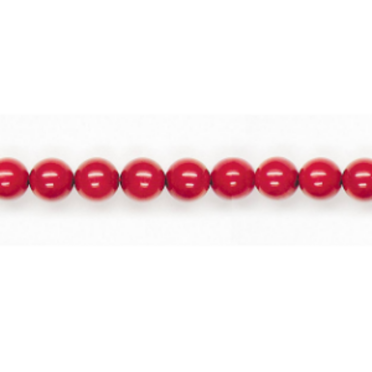6MM Bloedkoraal snoer zonder sluiting 45cm. 