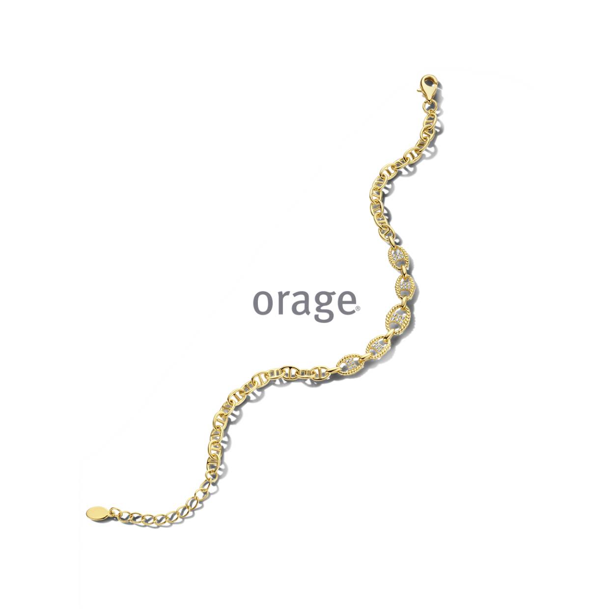 Vergulde armband met zirkoon
BA017