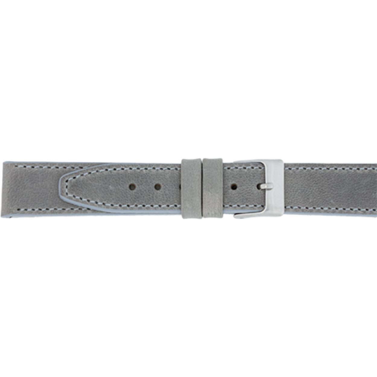 
Horlogeband leder 18mm vintage licht grijs