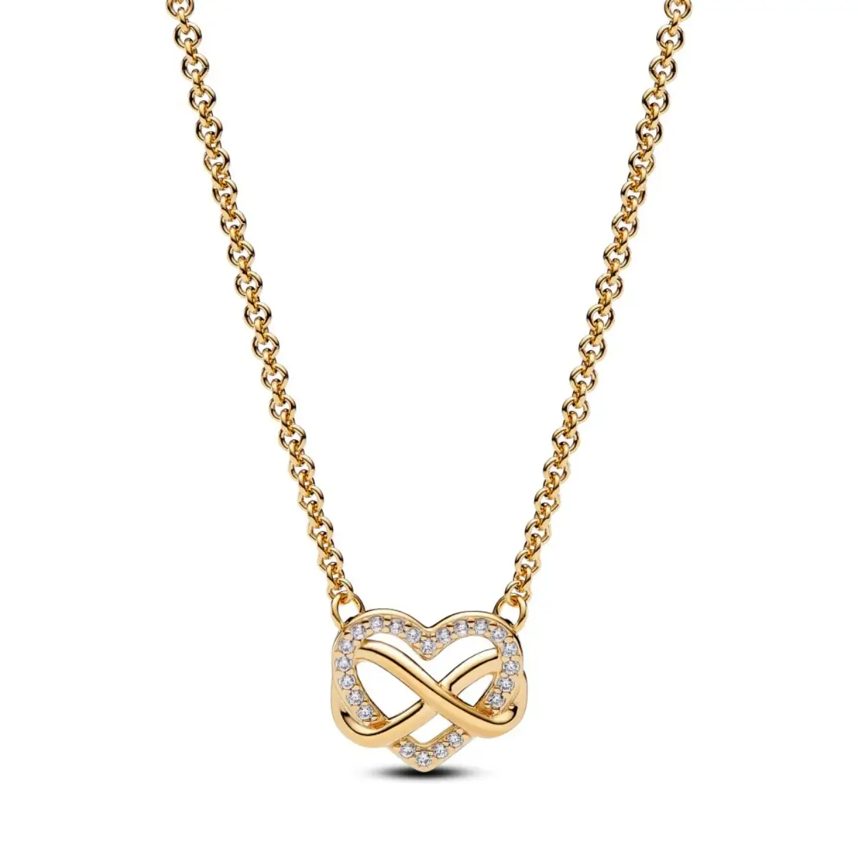 Pandora - Shine Infinity Heart Verguld, bezet met zirkonia's