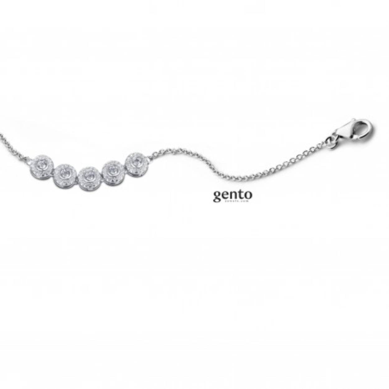 ARMBAND ZILVER 925 RHOD CZ
