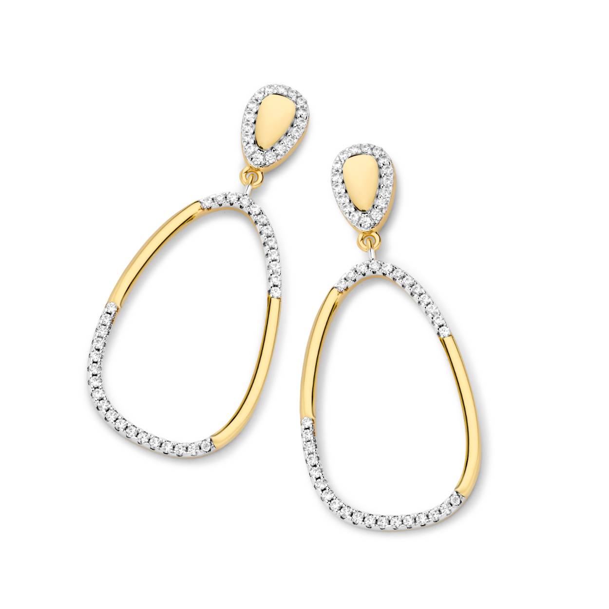 Goudkleurige oorbellen met zirkonium van het merk Silver Rose
Lengte: 32,5 mm
Materiaal: 925 zilver, verguld met 18 kt goud
Bijhorende ketting met hanger, ook verkrijgbaar