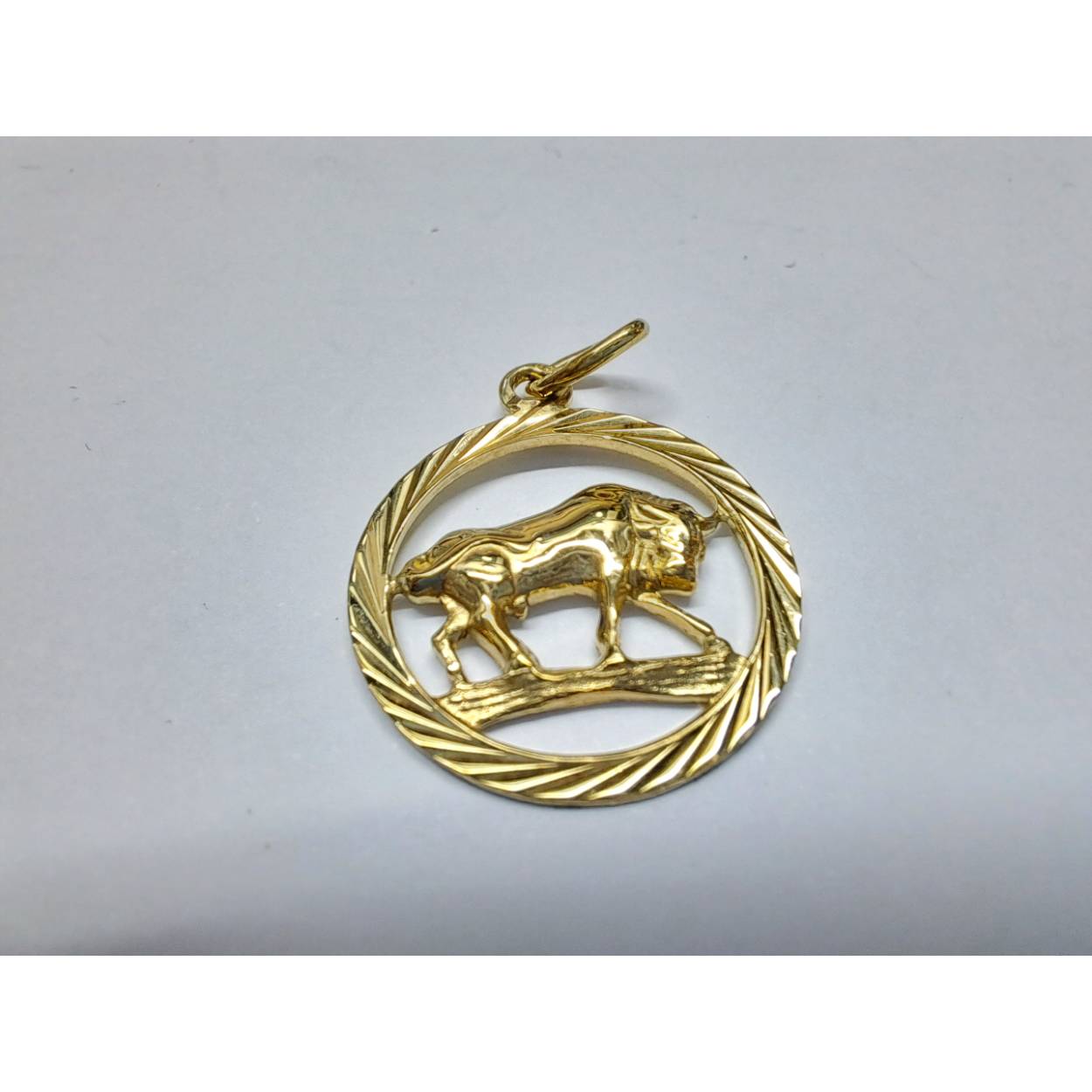14 Karaat geel gouden hanger stier (taurus zodiac) 